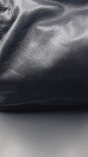 Loewe Flamenco 30 Napa leather shoulder bag clutch with tassel detail