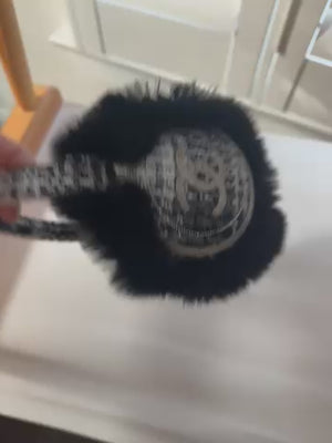 Chanel fur tweed earmuffs