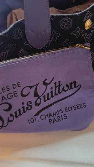 Louis Vuitton Monogram Marine Canvas Cabas Ipanema Tote