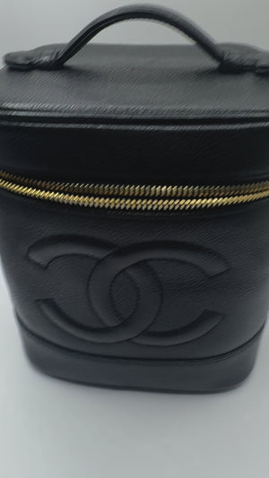 Chanel Caviar CC Vanity Case Caviar leather