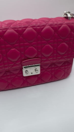 Dior Miss Dior Medium Pink Cannage quilted shoulder bag with SHW 2013