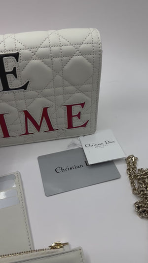 Dior Dioramour Lady Dior Clutch on Chain Cannage Quilt Leather