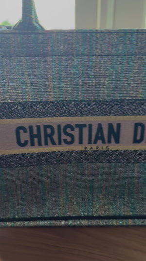 Christian Dior Medium Book Tote metallic multicolour