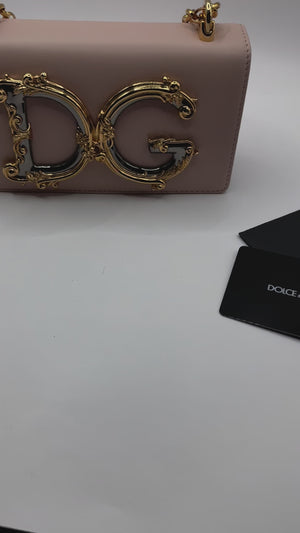 Dolce & Gabbana Blush Pink Barocco Crossbody Bag