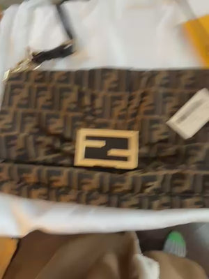 Fendi Zucca Mia Flap crossbody GHW