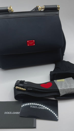 Dolce & Gabbana Small Miss Sicily Heart Top Handle Bag