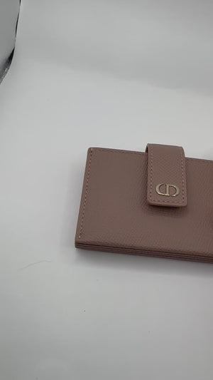 Dior 30 Montaigne 5 Pocket Cardholder SHW blue